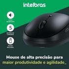 Mouse intelbras MSI100 s/ fio preto