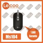 Mouse Lenovo 4 Botões 1600dpi Ambidestro MS104 Lecoo