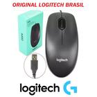 Mouse Logitech M90 PRONTA ENTREGA COM FIO 1,75m Usb Preto Full Size GRANDE Original Garantia Logitech do Brasil