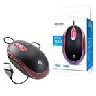 Mouse Optico Com Fio e Led Exbom MS9 Preto