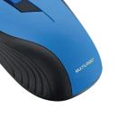 Mouse Óptico Emborrachado USB 1200 DPI Azul Multilaser MO226 Precisão elegância conforto e ergonomia em suas tarefas