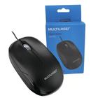 Mouse Óptico Multilaser, 1200DPI, USB, Office, Preto - MO255