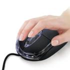 Mouse Optico Usb Classic Box Preto Ms8010 Com Led Computador Notebook