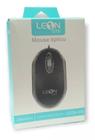 Mouse Óptico Usb Preto com fio Leon Gts - Leon-450