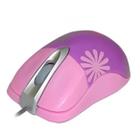 Mouse Óptico USB Rosa C/ 2 Capinhas Extras