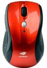 Mouse optico wireless usb m-w012rdv2 vermelho c3 tech