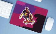 Mouse Pad Emborrachado Personalizado Grande Skate Skatista Pop Art