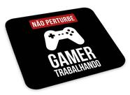 Mouse Pad Engraçado Não Perturbe Gamer Trabalhando Mousepad