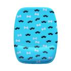 Mouse Pad Ergonomico Bigode e Laço Azul - Maluco por Caneca