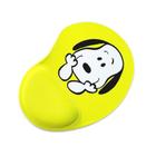 Mouse Pad Ergonomico Gota Amarelo Snoopy Feliz