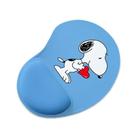 Mouse Pad Ergonomico Gota Snoopy Azul Coração