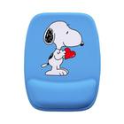 Mouse Pad Ergonomico Snoopy Azul Coração Fofo