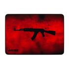 Mouse Pad Gamer AK47 Vermelho Borda Costurada - Grande 42x29 cm Rise Mode