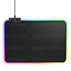 Mouse Pad Gamer com Borda de LED 35x25x0.3cm 14 Modos Espectro Backlighting em 7 Cores USB Power Mousepad MS-WT5