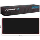 Mouse Pad Gamer Fortrek Estilo Speed Alta Precisão Espessura de 3mm Tamanho Extended 900X400MM Borda Costurada em Overlock Vermelha