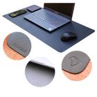 Mouse Pad Grande Desk Pad Tapete Mesa Gamer Desk Mat Couro Legítimo Curtume Marca BRASILE