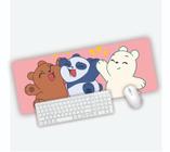 Mouse Pad Grande Gamer Trio Urso Sem Curso