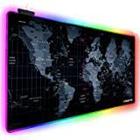 Mouse pad LED ligtht rgb gamer escritório modelo mapa mundi 80X30