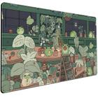 Mouse Pad Mechanical Cattle Cute Frog Green para mesa 80x40cm