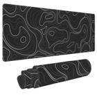 Mouse Pad para jogos BEYIMEN Topographic Contour Preto 30x80cm