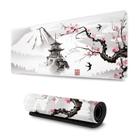 Mouse Pad para jogos YISHOW Japanese Cherry Blossom White XL