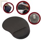 Mouse Pad Preto Ergonômico Apoio De Descanso De Punho