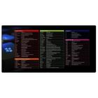 Mouse Pad Speed Atalhos Do Windows Extra Grande 700X350X3Mm