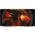 Mouse Pad Speed Gamer Extra Grande 70X35Cm Dragão De Fogo - Exbom