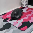 Mouse pad urban vinik 250x210x2mm - rosa/cinza