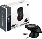 Mouse para jogos MSI Clutch GM31, leve e sem fio, 12K DPI