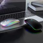 Mouse Recarregável LED RGB Wireless 2.4 GHz Sem Fio - kapbom