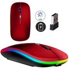 Mouse Recarregável Wireless Sem Fio Com Led Colorido Linha Premium