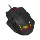 Mouse Redragon M908 Impact 12400DPI RGB USB Preto