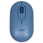 Mouse Retro Sem Fio Wireless PC Notebook MS604 Azul Oex