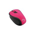 Mouse sem Fio 1200dpi Preto e Rosa MO214 - Multilaser