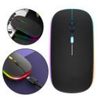 Mouse Sem Fio Bateria Recarregável Led Rgb DPI Ajustavel