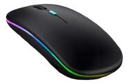 Mouse Sem Fio Bluetooth Recarregáve Led Rgb 2.4 Gh Wirelles - Rhos