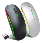 Mouse Sem Fio Bluetooth Recarregável Rgb Gamer E Escritório