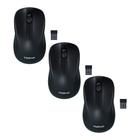 Mouse Sem Fio Intelbras MSI50 1200DPI Preto - 3 Unidades