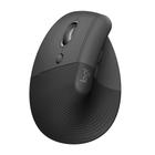 Mouse Sem Fio Logitech Lift para Canhoto, 4000 DPI, 6 Botões, Bluetooth, Ergonômico, USB, Grafite - 910-006467