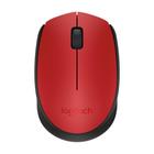 Mouse sem fio Logitech M170 com Design Ambidestro Compacto, Conexão USB e Pilha Inclusa, Vermelho