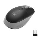 Mouse sem fio Logitech M190 com Design Ambidestro de Tamanho Padrão, Conexão USB e Pilha Inclusa, Cinza - 910-005902