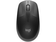 Mouse sem Fio Logitech Óptico 1000DPI 3 Botões M190 Cinza