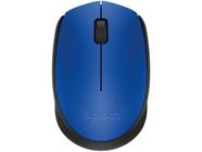 Mouse sem Fio Logitech Óptico 1000DPI M170 - 3 Botões Azul