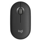 Mouse Sem Fio Logitech Pebble 2 M350s, USB Logi Bolt ou Bluetooth e Pilha Inclusa, com Clique Silencioso, Grafite - 910-007049