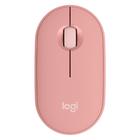 Mouse Sem Fio Logitech Pebble 2 M350s, USB Logi Bolt ou Bluetooth e Pilha Inclusa, com Clique Silencioso, Rosa- 910-007048