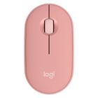 Mouse Sem Fio Logitech Pebble 2 M350s, USB Logi Bolt ou Bluetooth, Silence, Rosa- 910-007048