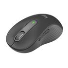 Mouse Sem Fio Logitech Signature M650 L 2000 DPI, Design Padrão, 5 Botões, Silencioso, Bluetooth, USB, Grafite - 910-006231