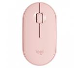 Mouse sem fio m350 logitech pebble rosa 910-005769 - dupla conectividade