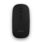 Mouse Sem Fio Multilaser, 1600 DPI, 2.4ghz, Recarregável, Silencioso, USB, Preto - MO290